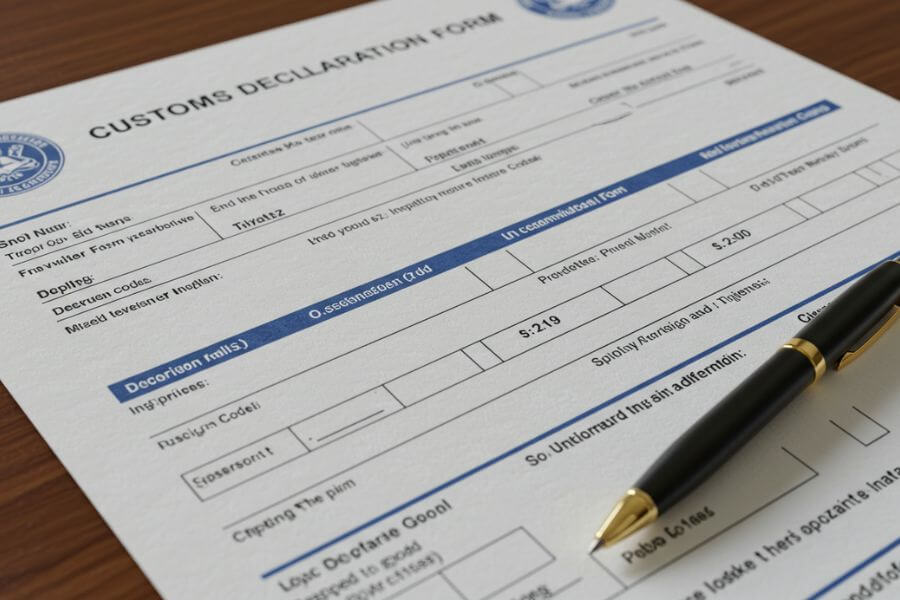 customs declaration form 3pl glossary logos logistics