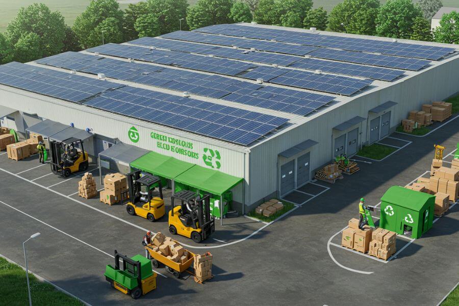 sustainability and green practices 10 features to look for in a modern 3pl warehouse logos logistics