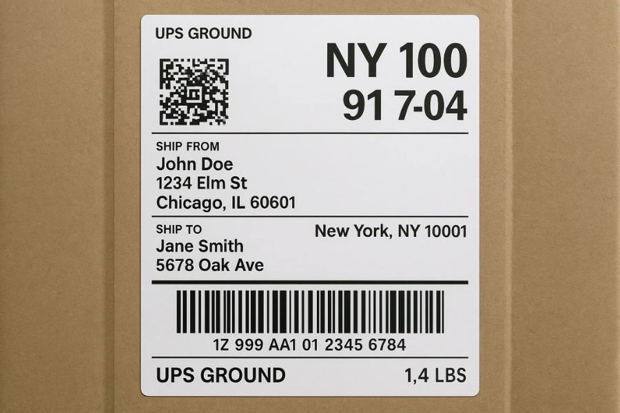 shipping label 3pl glossary logos logistics