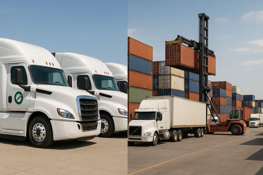 10 differences between dedicated trucking and standard freight shipping logos logistics