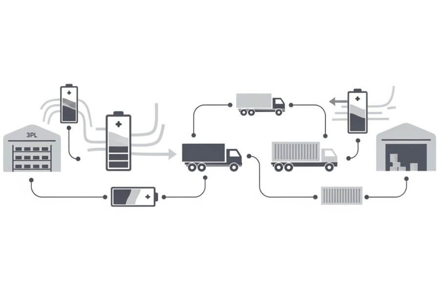 end to end supply chain support for batteries logos logistics