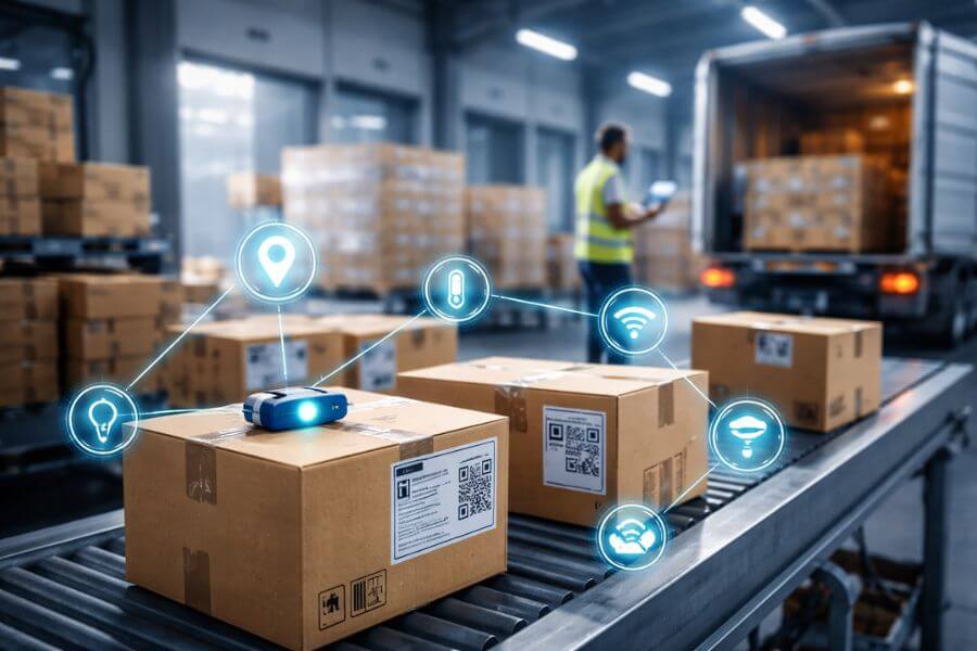 10 iot devices transforming real-time shipment tracking logos logistics