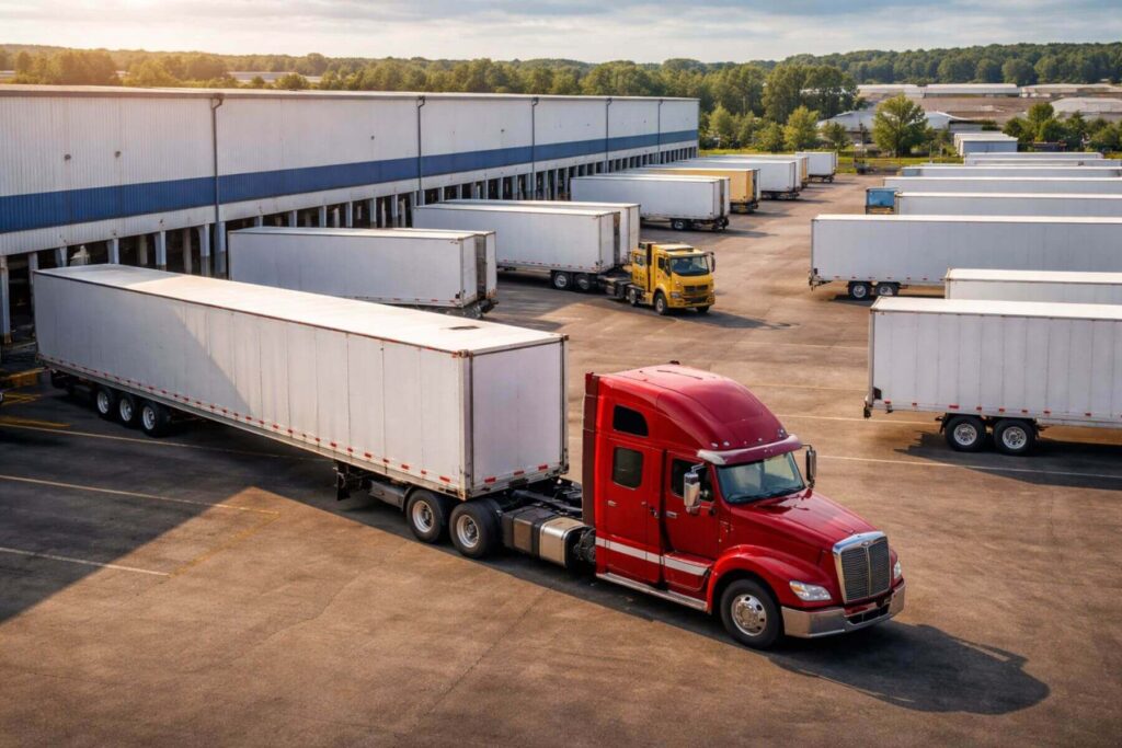 what is a drop trailer definition how it works benefits challenges faqs logos logistics