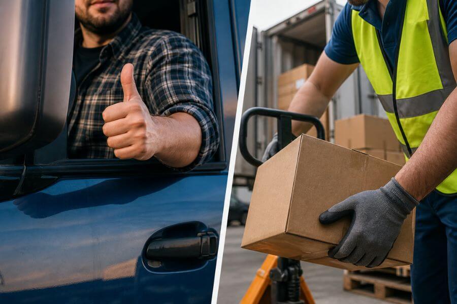 No-Touch Freight vs Touch Freight Pros and Cons for Drivers logos logistics