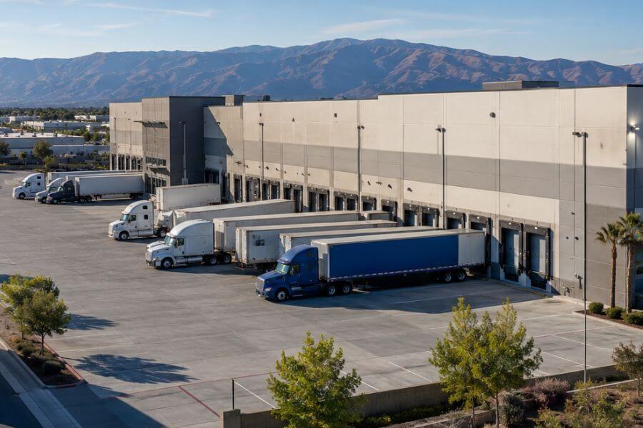 Positioned to Support Fast West Coast Distribution logos logistics