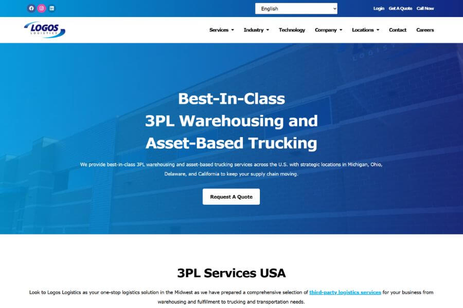 logos logistics top 3pl companies in usa 2026 logos logistics
