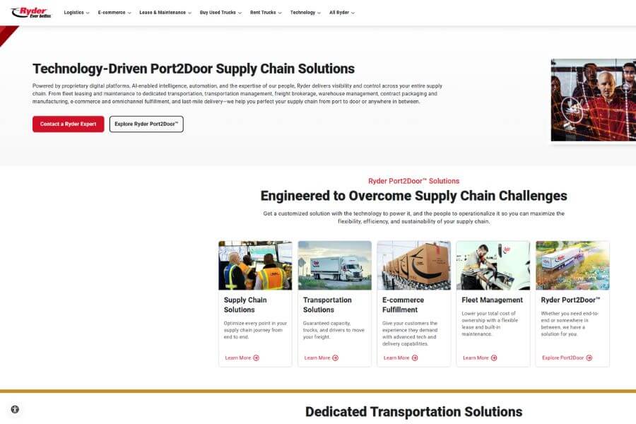 ryder top 3pl companies in usa 2026 logos logistics
