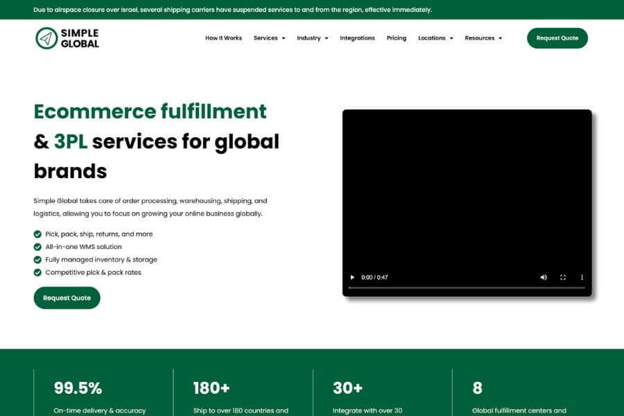 simple global top 3pl companies in usa 2026 logos logistics
