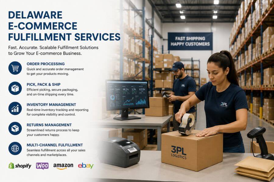 delaware ecommerce fulfillment services logos logistics